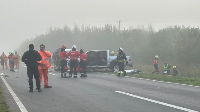 El choque se dio en el marco de una densa niebla que está presente en buena parte del sur provincial.