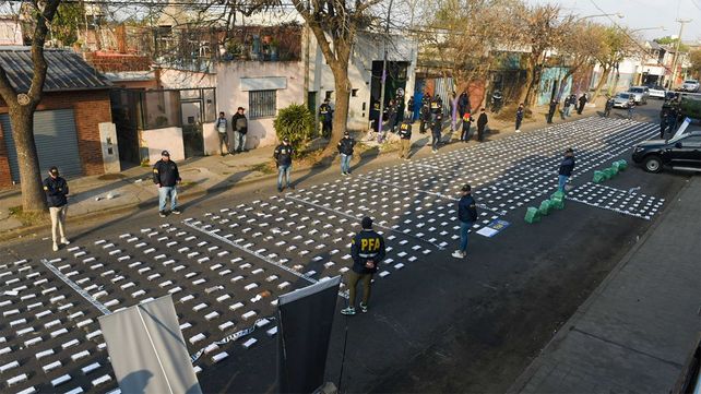 Una tonelada y media de cocaína fue incautada en Empalme Graneros. La droga