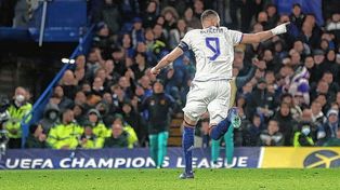 Benzema anotó por triplicado en Londres.&nbsp;
