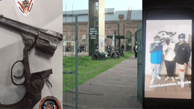 Con un revólver en la escuela: tres alumnos subieron una foto a Instagram en el baño del establecimiento