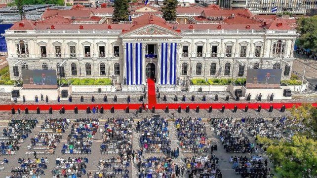 Javier Milei en la asunción de Nayib Bukele en El Salvador