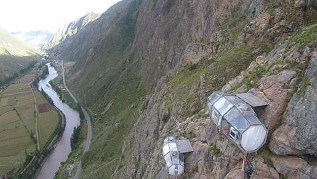 La montaña es el techo de esta habitación: Skylodge Adventure Suites