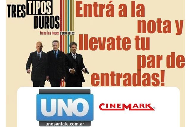 Los ganadores para ver TRES TIPOS DUROS