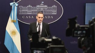 Manuel Adorni, el portavoz presidencial.&nbsp;