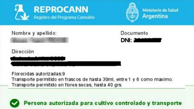 Un carné oficial habilita a cultivar y transportar cannabis en el país
