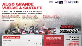 Este jueves DIARIO UNO te regala tu entrada para ver el SÚPER TC 2000