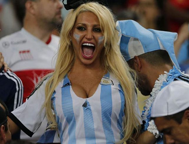 Las fotos de las chicas argentinas, las más linda del Maracaná