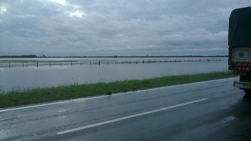 Santa Fe: cortan rutas nacionales por la intensa lluvia