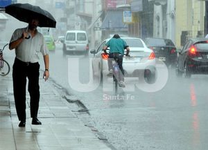 La copiosa lluvia provocó anegamientos en algunos barrios