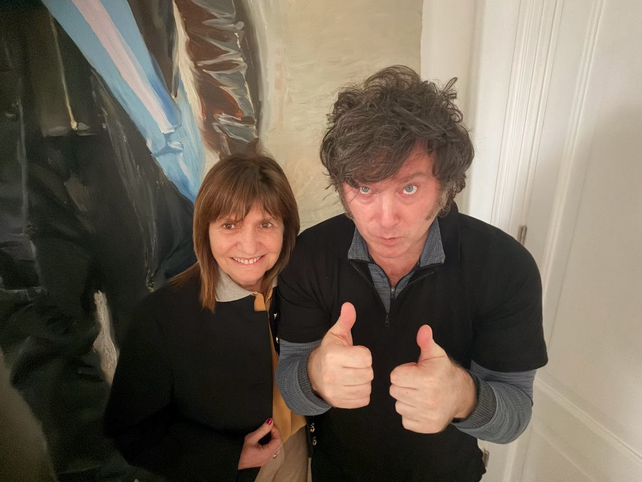 Milei y Bullrich compartieron un desayuno de trabajo en la Quinta de Olivos
