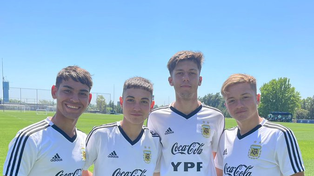 Los cuatro futbolistas de Central que enfrentan hoy a sus compañeros: Ciro Armoa, Lautaro Fernández, Ignacio Moreno y Lucas Ramos López.