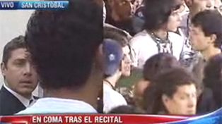 Est&aacute; en coma el chico herido antes de un recital de Viejas Locas en V&eacute;lez