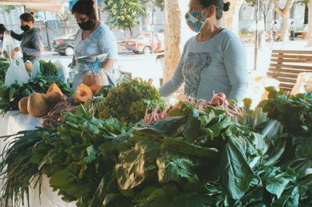 Son 45 personas las emprendedoras y emprendedores que sostienen el mercado en las plazas.&nbsp;