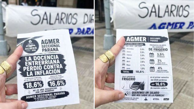 Agmer Paraná estimó en un 85% el acatamiento al paro