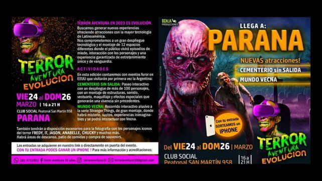 Nuevas experiencias a través de atracciones con la mayor tecnología de Latinoamérica es la propuesta denominada Terror Aventura Evolución