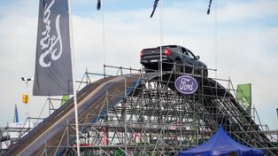 El stand de Ford en Agroactiva presentó una imponente pista pista off-road.