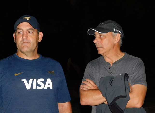 Mario Ledesma y Marcelo Loffreda el año pasado en las instalaciones del CRAI en la ciudad de Santa Fe.