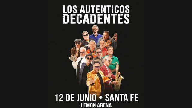 Los Auténticos Decadentes llegan a Santa Fe para una noche llena de clásicos y fiesta