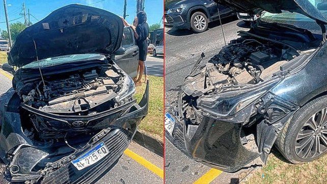 Bochini pasó un susto tras un fuerte choque de auto Bochini pasó un susto tras un fuerte choque de auto