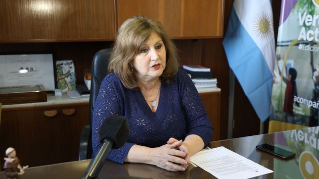 La ministra de Educación de la provincia
