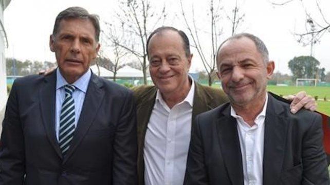 Ochoa junto a Miguel Russo y el Pitu Fernández