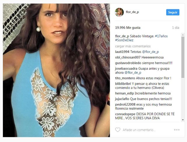 ¿Te acordás? Las fotos de Florencia Peña con 17 años