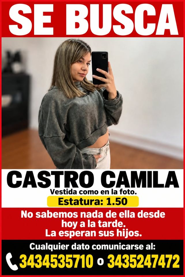 Paraná: buscan a una joven madre que no se comunica desde el jueves