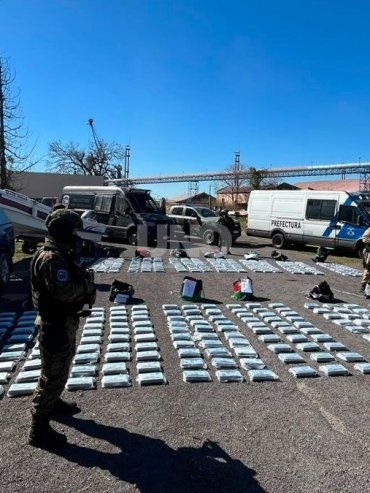 Prefectura secuestró casi 500 kilos de cocaína valuados en 7.000.000 de dólares