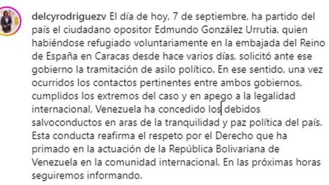 Edmundo González Urrutia, el candidato opositor de Nicolás Maduro, abandonó Venezuela