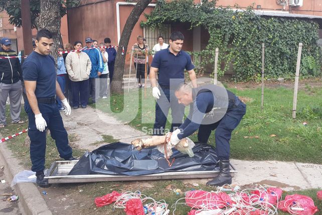 El macabro hallazgo se registró en la esquina de Pavón y Aguado