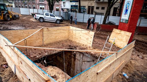 Sorpresa: hallan bajo tierra vestigios del antiguo Mercado Norte en pleno centro de Rosario