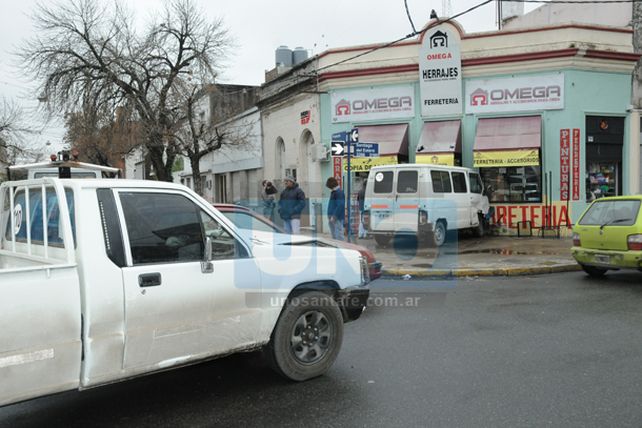 Dos espectaculares choques se registraron en el centro de la ciudad