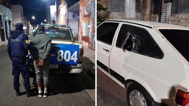Un hombre fue detenido por efectuar tiros. Le secuestraron dos armas y cartuchos. Otro sujeto rompió el vidrio de un auto para robar una campera