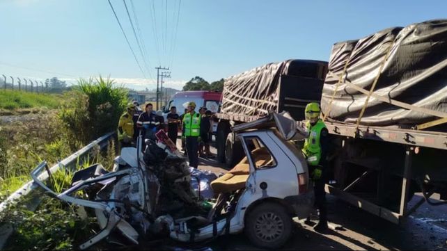 El siniestro sucedió sobre la ruta estadual SC-110