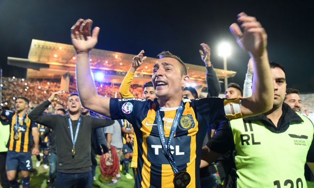 La cara de Marco Ruben lo dice todo. Central acababa de ser campeón y para el goleador fue lo máximo.