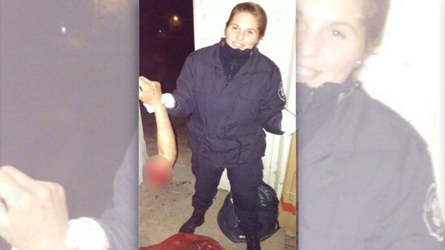 macabra. La foto en cuestión. La policía lleva ocho meses en la fuerza.