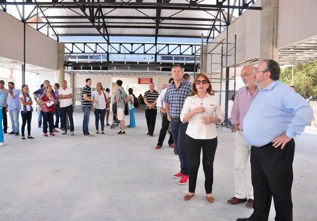 Osuna mostró los avances de la obra del complejo multieventos del puerto