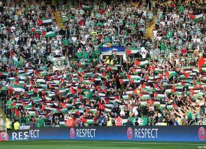 Los hinchas de Palestino, con la consigna de reventar el estadio Nacional ante Unión