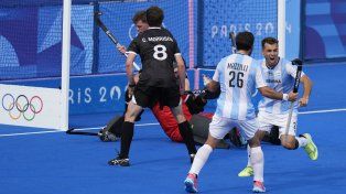 Tomás Domene anotó para Argentina en hockey.