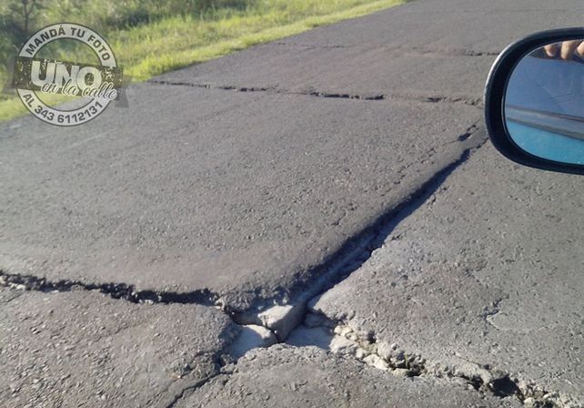 Advierten sobre el pésimo estado de la ruta nacional 127