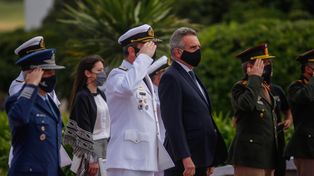 Homenajean a los 44 tripulantes del ARA San Juan en la Base Naval de Mar del Plata