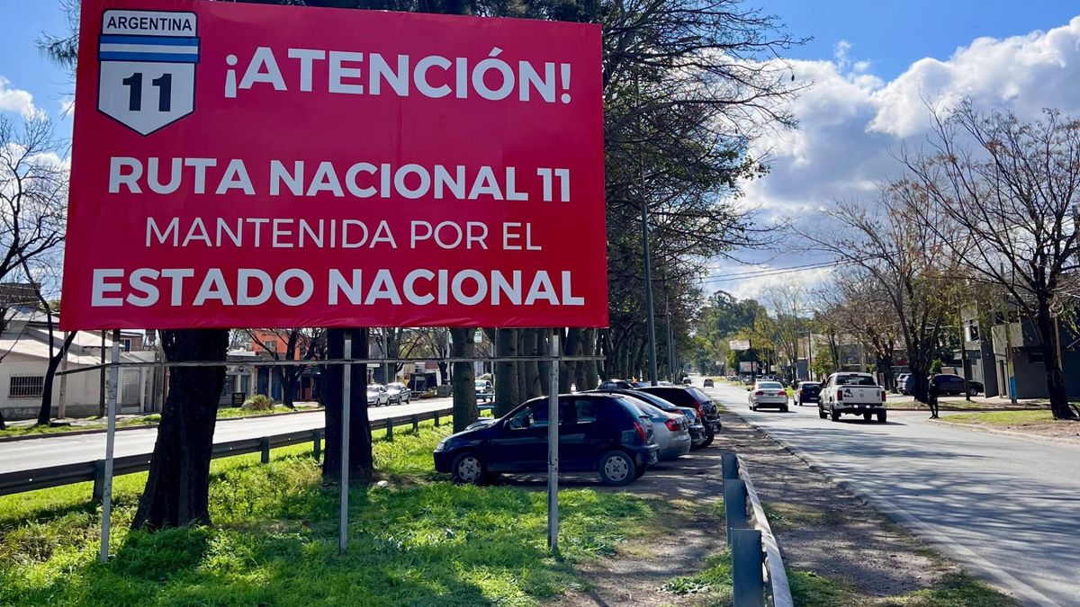 La falta de iluminación y el estado crítico de la RN11 que pasa por Baigorria es foco de reclamos a Vialidad