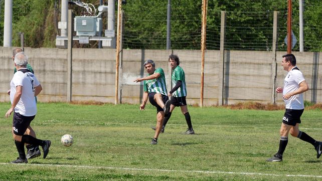 Pepe en plena acción en el torneo de Bancos y Seguros.