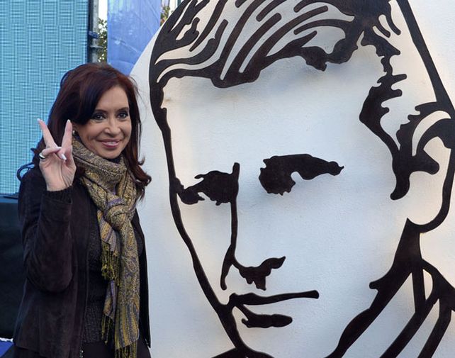 La mandataria Cristina Kirchner ayer