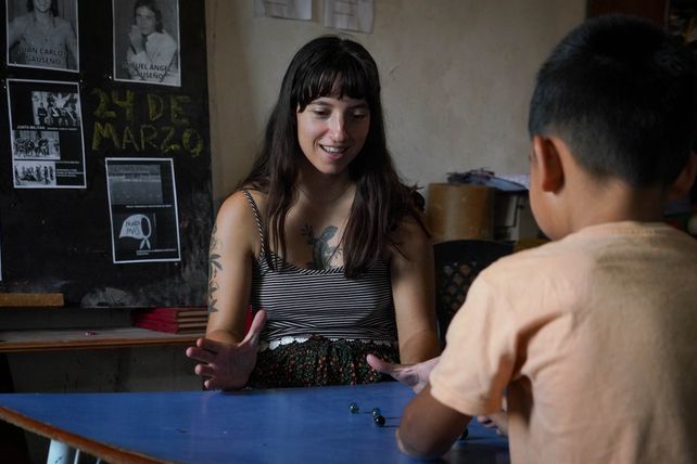 Centro Social Cabín 9. Una de las actividades es la educación popular