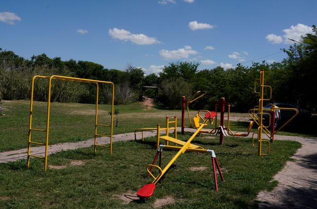 La plaza Balcón del Río de Pueblo Andino