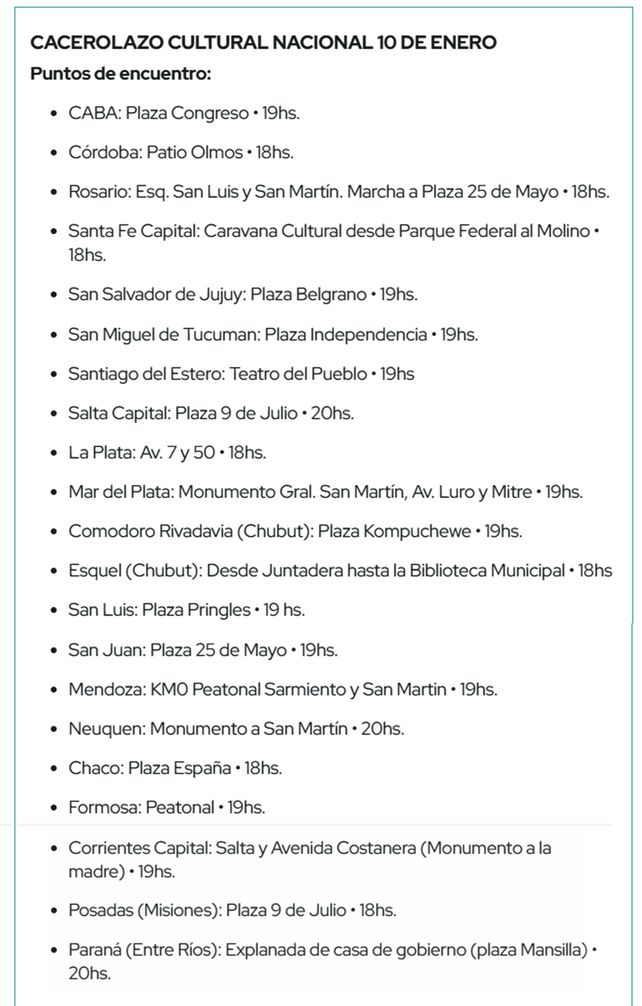 Rosario se suma a un gran cacerolazo nacional para que no apaguen la cultura
