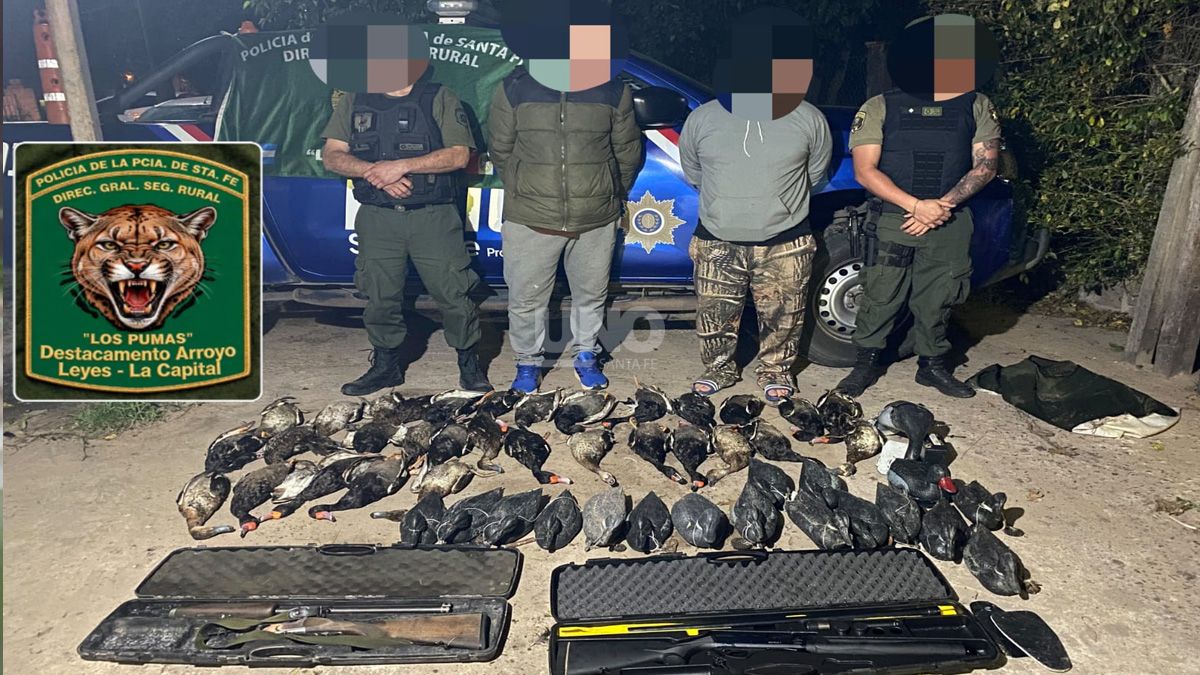 Uno Santa Fe | Otro hecho de caza ilegal en Santa Fe, esta vez en zona de islas de Santa Rosa de Calchines: cayeron dos cazadores correntinos
