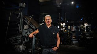Flavio Mendoza pasó por el Museo del Diario La Capital, en su última semana en Rosario