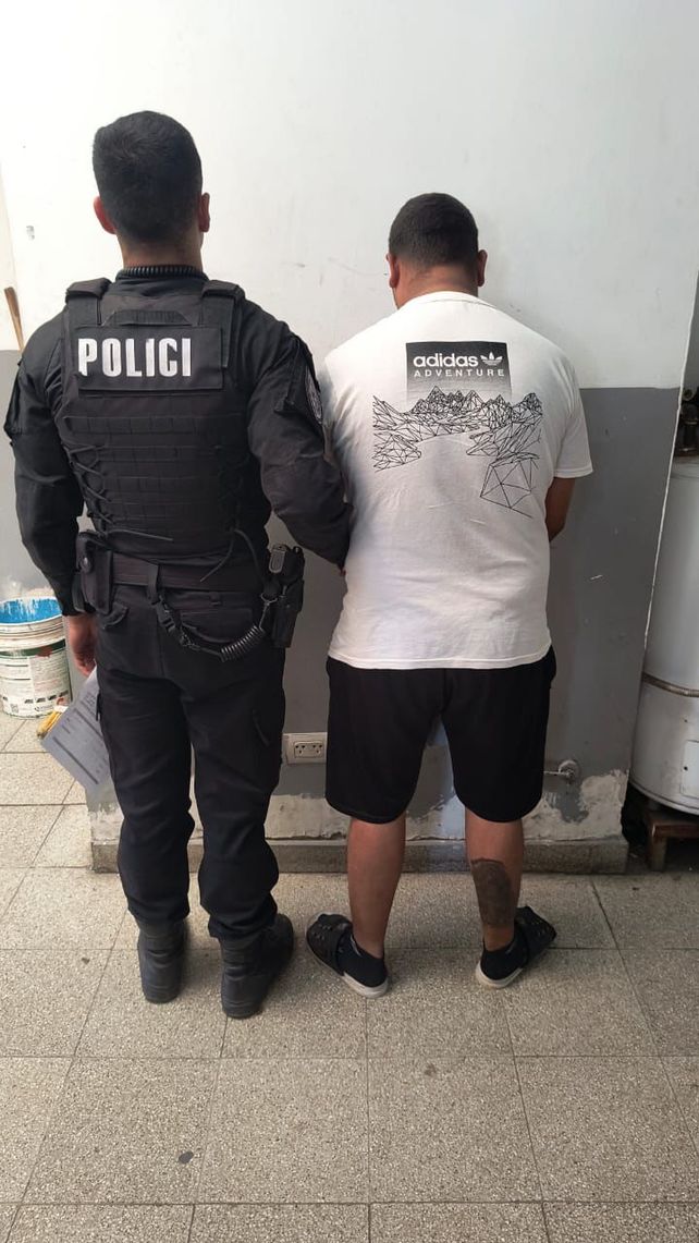 El hombre recapturado en zona Rafaela y Matienzo.